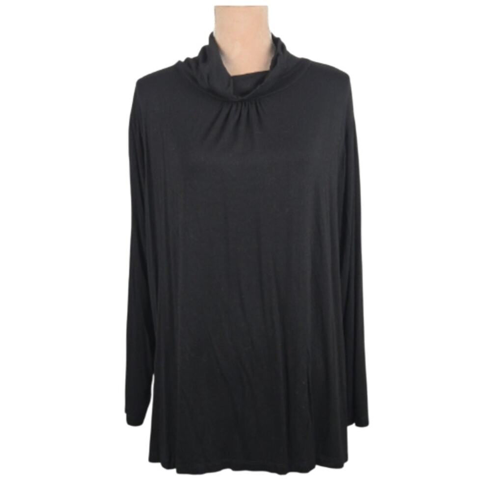 Ulla Popken Long Sleeve Turtleneck Black Size 16/18